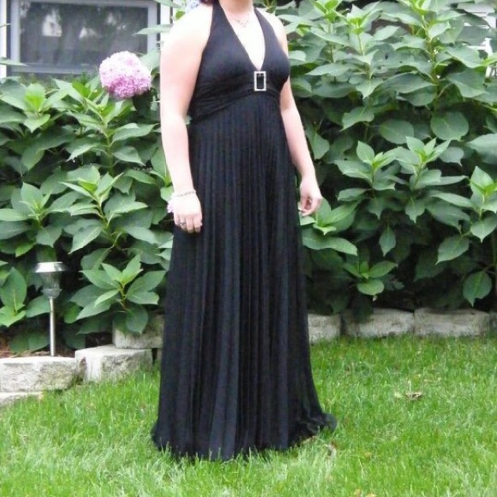 Floor length halter formal dress